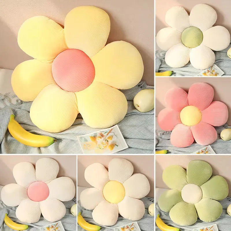 6 Style Sunflower Pillow Small Daisy Cushion Petal Flower Cute Birthday Gift 40cm Home Decoration Bedroom Office Supplies