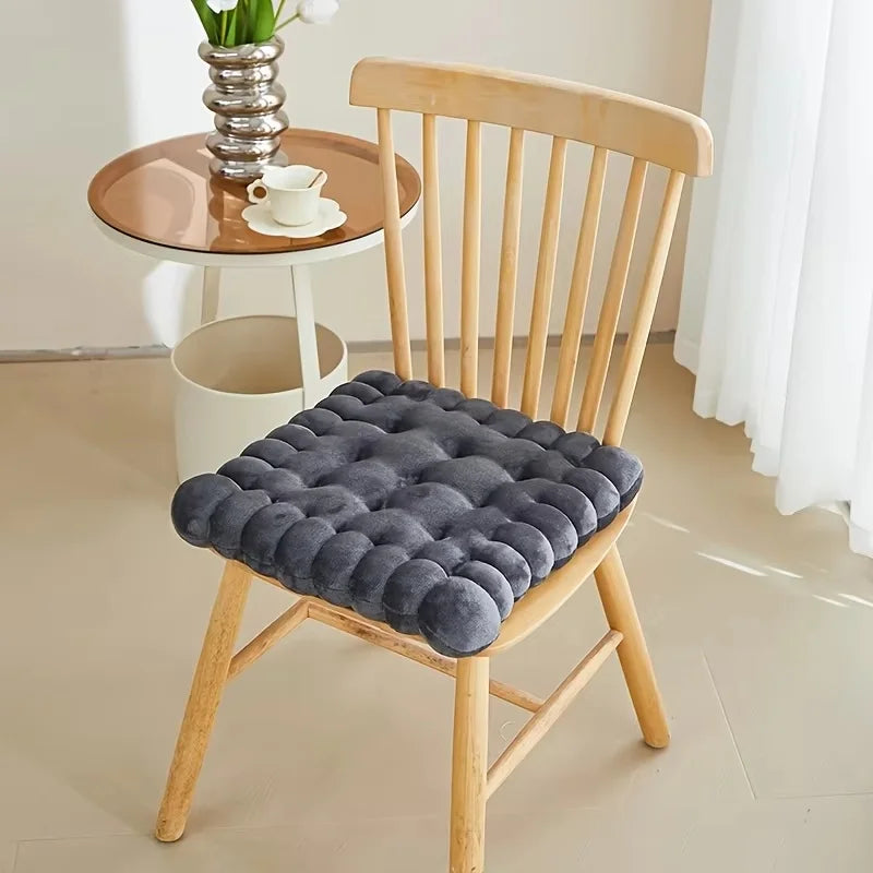 Large Soft Cookie-Shaped Cushion for Floor Chairs, Plush Seat Pad with Comfortable Backrest, Cozy Decorative Pillow for Tatami