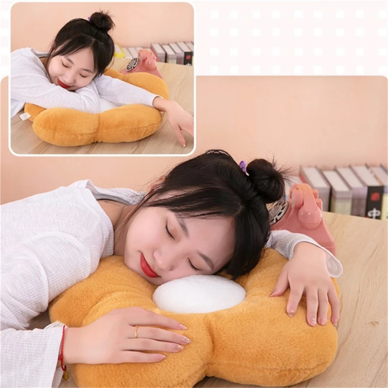 12/35cm Stuffed Five Petal Flower Cushion Girly Room Decor Sunflower Pillow Bay Window Pink Flower Sit Bedroom Seat Pillow