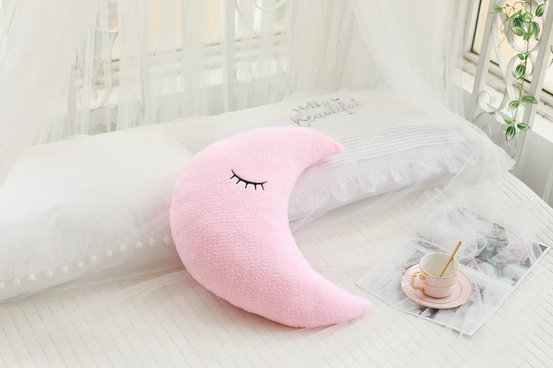 New Stuffed Cloud Moon Star Raindrop Plush Pillow Soft Cushion Toys For Children Baby Kids Girl Christmas Gift Room Car Decor