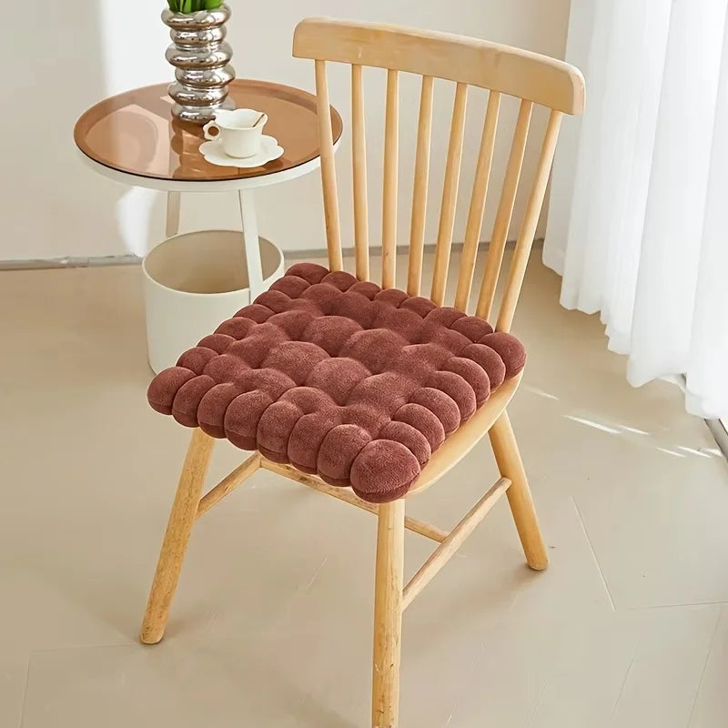 Large Soft Cookie-Shaped Cushion for Floor Chairs, Plush Seat Pad with Comfortable Backrest, Cozy Decorative Pillow for Tatami