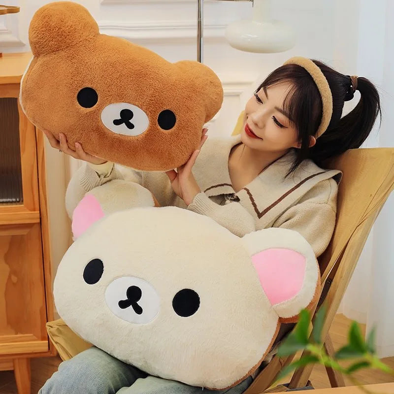 40/60cm Hot Kawaii Rilakkuma Plush Warm Hand Pillow Cartoon Bear Peluche Stuffed Toys Soft Cushion Girls Birthday Gifts