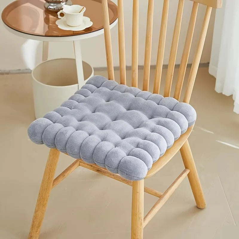 Large Soft Cookie-Shaped Cushion for Floor Chairs, Plush Seat Pad with Comfortable Backrest, Cozy Decorative Pillow for Tatami