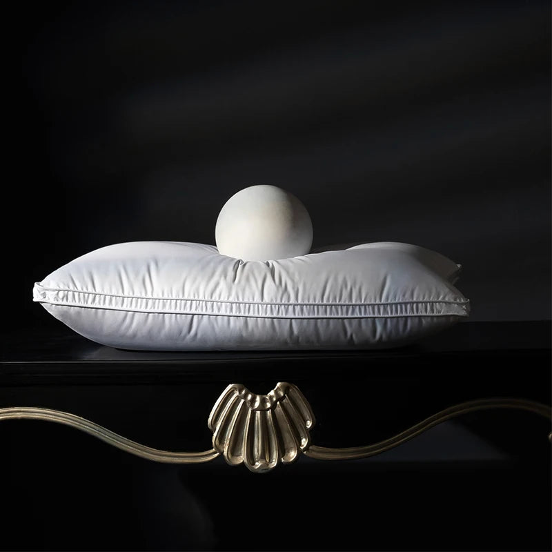 20x26 Inch Goose Down Sleeping Pillow Hypoallergenic Breathable Luxury Home Bed Sleep Pillow