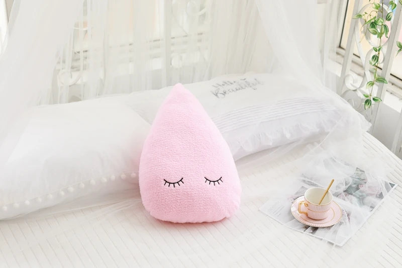 New Stuffed Cloud Moon Star Raindrop Plush Pillow Soft Cushion Toys For Children Baby Kids Girl Christmas Gift Room Car Decor