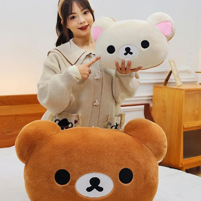 40/60cm Hot Kawaii Rilakkuma Plush Warm Hand Pillow Cartoon Bear Peluche Stuffed Toys Soft Cushion Girls Birthday Gifts