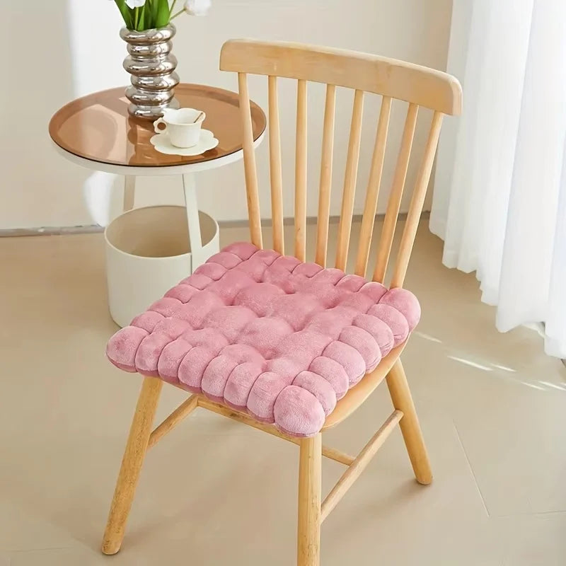 Large Soft Cookie-Shaped Cushion for Floor Chairs, Plush Seat Pad with Comfortable Backrest, Cozy Decorative Pillow for Tatami