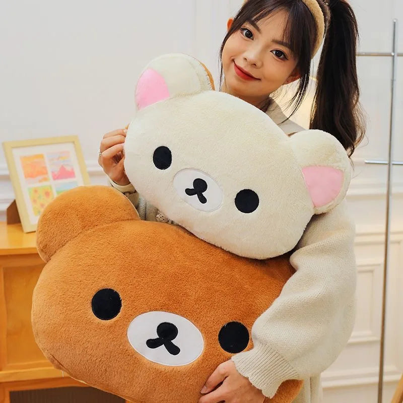 40/60cm Hot Kawaii Rilakkuma Plush Warm Hand Pillow Cartoon Bear Peluche Stuffed Toys Soft Cushion Girls Birthday Gifts