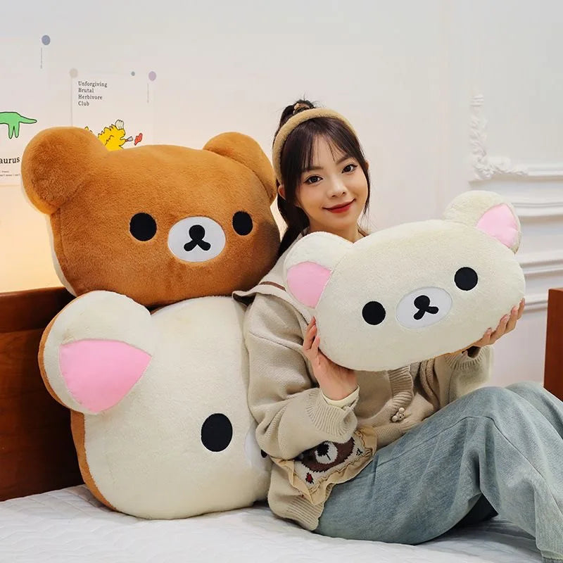 40/60cm Hot Kawaii Rilakkuma Plush Warm Hand Pillow Cartoon Bear Peluche Stuffed Toys Soft Cushion Girls Birthday Gifts