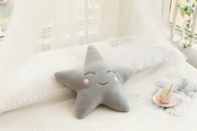 New Stuffed Cloud Moon Star Raindrop Plush Pillow Soft Cushion Toys For Children Baby Kids Girl Christmas Gift Room Car Decor