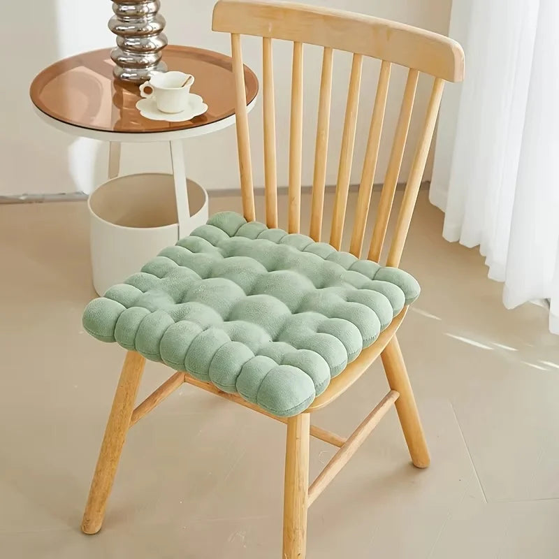 Large Soft Cookie-Shaped Cushion for Floor Chairs, Plush Seat Pad with Comfortable Backrest, Cozy Decorative Pillow for Tatami