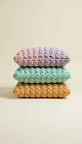 Mint spritz chunky knit pillow