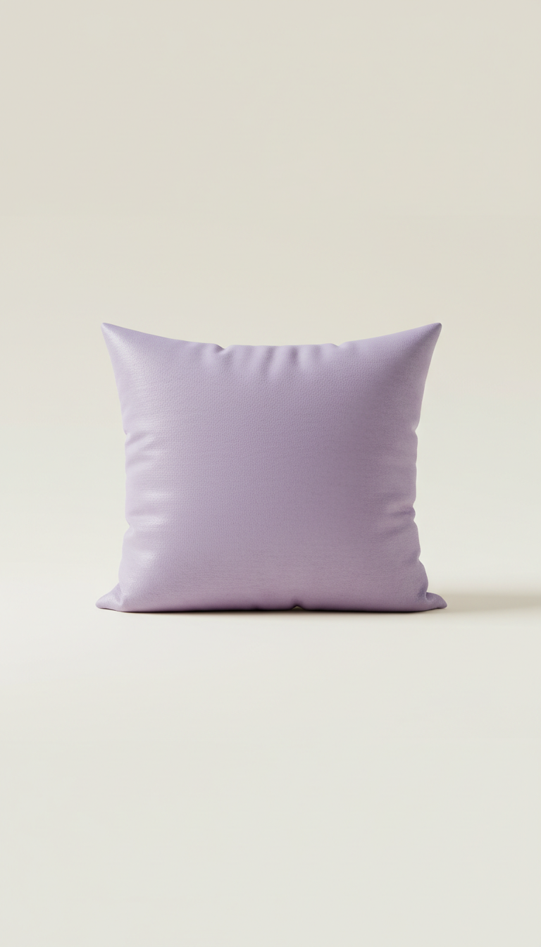 Lavender plush oversized velvet pillow